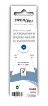 Pentel LR7 EnerGel Gel-Minen 3er Set 0,35mm - blau